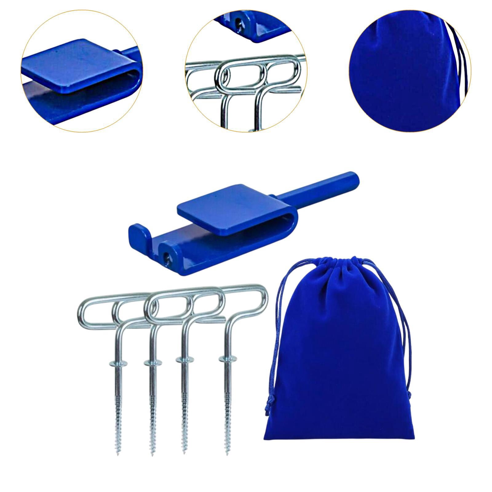 GARENDE Ice Fishing Anchor Tool Metal for Anchors Make Set up Shelter Quick and Easy