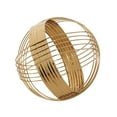 thumbnail image 6 of 8", 7", 6"H Gold Metal Geometric Sculpture, by CosmoLiving by Cosmopolitan (3 Count), 6 of 9