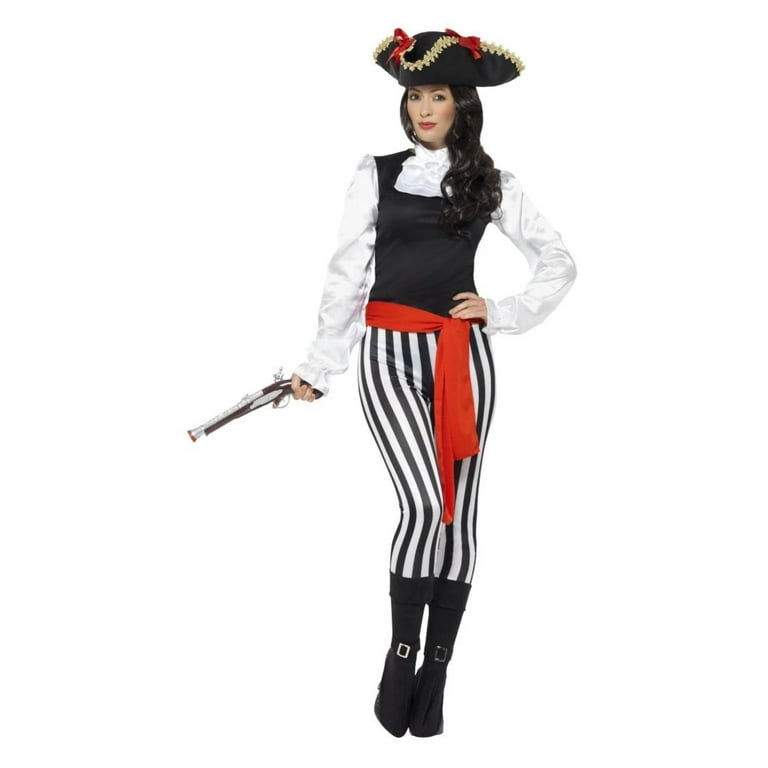 Pirate Lady Costume With Top Adult Black Pirate Lady Costume With Top Adult Black