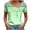 A-Green, variant on Asymmetrical Neck Tops for Women Lapel Collared Summer Short Sleeve Dressy Casual Work Business Blouse Loose Fit Basic Tunic T-Shirts