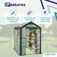 thumbnail image 6 of Machrus Ogrow Large Heavy-Duty Walk-In Greenhouse - 2 Tier, 8 Shelf Portable Greenhouse for Lawn & Garden, 6 of 6