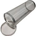 thumbnail image 1 of Grill pipe with smoked mesh in stainless steel, 1 of 3