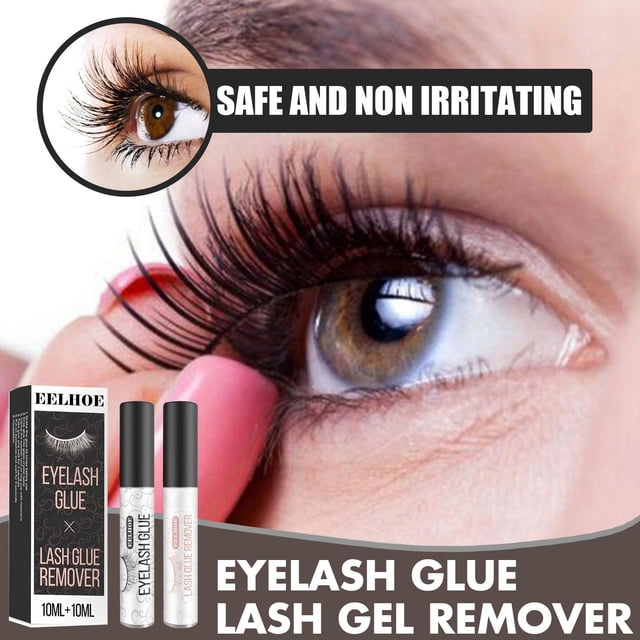 Pegamento falso profesional Herramientas de maquillaje suaves y amigables con la piel 10ml 0.338 Removedor de de pestañas Adhesivo de extensión Yinane Pegamento para pestañas