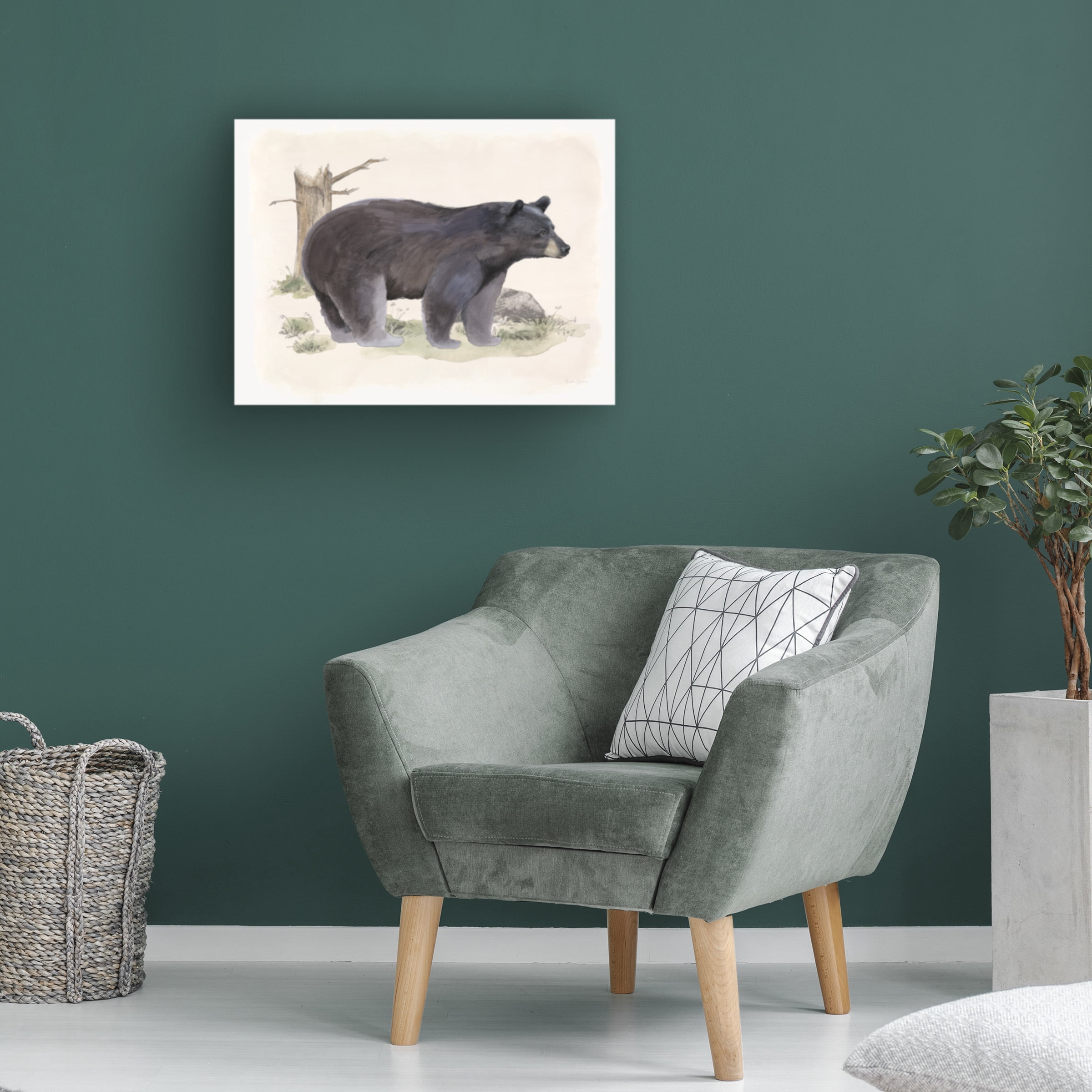 Beth Grove 'Wilderness Collection Bear' Canvas Art