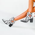 thumbnail image 4 of NECHOLOGY Zapatos Botines para mujer Europa y los Unidos y el comercio exterior de los Unidos para botas gruesas con cabeza redonda después de la correa Modelos clásicos y botines Botas (White 6.5), 4 of 7