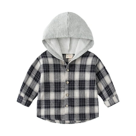 

nsendm Kid Undershirt Toddler Boys Long Sleeve Winter Autumn Hoodie Shirt Tops Coat Outwear For Babys Youth Thermal Shirt Shirt A 18-24 Months
