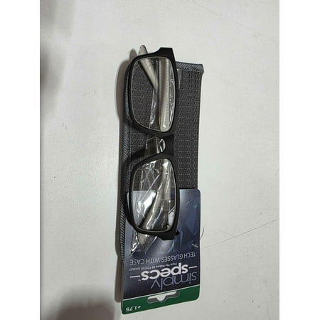 Foster Grant Simply Specs Tech Glasses With Case +1.75