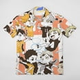 thumbnail image 2 of Haikyu!! Men's Casual Button-Down Shirts Summer Short Sleeve Tee Shirt Daily Hawaiian Beach Shirt Top With Pocket, 2 of 9