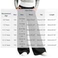 thumbnail image 4 of Falkdiz Loose Sweatpants for Girls Open Bottom Solid Color Pockets Wide Leg Outdoor Stylish Pantalones Relaxed fit Girls Pants Elastic Waist , Black , Size: 12-13 Years, 4 of 8