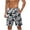 Silver, variant on Virmaxy Men's Swim Trunks Shorts Hawaiian Breathable Board Shorts with Elastic Waist Drawstring Summer Shorts for Vacation Multicolor-6 S