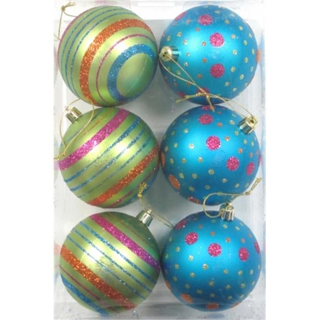 Queens Of Christmas Wl Orn 6pk Ld Mdgr White Ball Ornament Qty