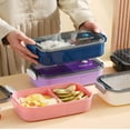 thumbnail image 6 of Leak-proof Portable Boxes Sealed Dinnerware Lunchbox Lunch Bag Microwavable Bento Box Food Container Lunch Box DARK BLUE, 6 of 8