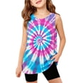thumbnail image 3 of RUTAYY Boys Tank Tops Crew Neck Sleeveless Tie Dye Print Sports Outdoor Daily Wear Purple, 3 of 5