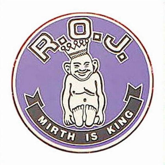 Masonic Car Bumper Emblem R.O.J. Royal Order of Jesters Mirth is King Freemason