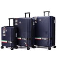thumbnail image 2 of Tucci Italy Spettro Ensemble de Valises Rigides à Roulettes Pivotantes 3 Pcs, Extensible, Léger, Serrure Approuvée TSA, 20/28/30 Pouces, Bleu, 2 of 7