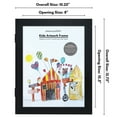 thumbnail image 4 of Americanflat 8.5x11 Kids Art Frame Holds 100 Artworks Front Loading Frames Hold Artworks Mini Built - Black, 4 of 8
