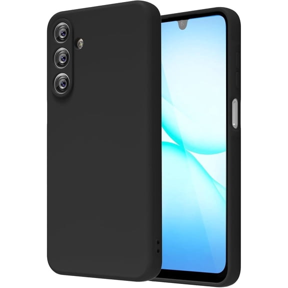 Case for Samsung Galaxy A17 5G / 4G 6.7",Liquid Silicone Slim Full-Body Protective Phone Case Cover,Rugged Anti-Drop Shockproof Scratch Protective Case (Black)