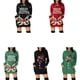 thumbnail image 5 of Qarigey Sudadera con capucha para mujer Sudadera con capucha de longitud media con estampado navideño Sudadera con capucha de manga larga para otoño Prendas para la parte del cuerpo Ciervo negro XXL, 5 of 6