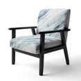 thumbnail image 3 of Designart "Blue Whirlwind I" Upholstered Abstract Shapes Accent Chair and Modern & Contemporary Arm Chair - Multiple Color & Pattern, 3 of 7
