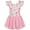 Flowers Pink, variant on Toddler Ballet Leotards For Girls Dance Leotards With Shiny Tutu Skirt Ruffle Sleeve 3-7 Years