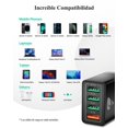 thumbnail image 3 of Aioneus Cargador Carga Rapida 40W Cargador USB 4 Puertos Cargador Multiple QC3.0 Cargador Movil Carg, 3 of 7
