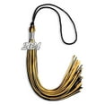 thumbnail image 4 of Endea Graduation Black/Gold Mixed Color Graduation Tassel with Silver Date Drop, 4 of 11