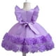 thumbnail image 5 of 1 2 3 4 5 6 años Vestido para niñas pequeñas con lazo de encaje dulce Vestido de princesa para Navidad Fiesta de cumpleaños Ropa para niños Vestidos para bebés, 5 of 5