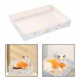 thumbnail image 3 of LAMIRO Disposable Cat Foldable Paper Kitty Litter Tray 35X25.5X5Cm Portable Kitten Litter Tray Low Entry Waterproof Lightweight Cardboard Litter Tray for Indoor Outdoor Travel, 3 of 7
