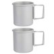thumbnail image 1 of Foldable Water Mugs for Drinking Use 2Pcs Aluminium Alloy Drinking Cups, 1 of 3