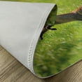 thumbnail image 5 of Ambesonne Fox Place Mats Set of 4, Jumping Animal Fresh Grass, Standard Size, Green Brown, 5 of 6
