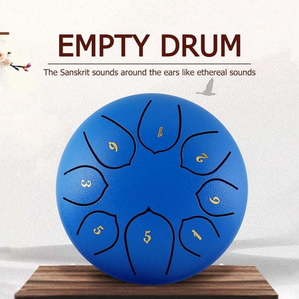 8 Tune Percusión Instrumentos musicales Mano Pan Tanque Tambor de lengüeta de acero de 6 pulgadas