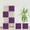 Purple, variant on ShellKingdom Collapsible Fabric Cube Storage Bins (10.5" x 10.5"), 6 Pcs Foldable Cloth Organizer Drawer, Purple