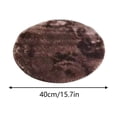 thumbnail image 2 of Matoen Tie-Dyed Coffee Round Rug Circular Bedside Carpet Soft Circle Rug Fuzzy Plush Circle Throw Rug Fluffy Round Rug for Home Decor Shaggy Circle Kids Play Rug for Girls Boys Baby Bedroom 16in, 2 of 5