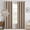 Copper Brown, variant on Linen Textured Curtains for Bedroom Solid 100% Blackout Thermal Insulated Natural Beige Grommet Room Darkening Curtains & Drapes Luxury Decor for Living Room 52 x 63 Inch (2 Panels)