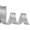 Silver, variant on OADUKQ Shimmering Star Glitter Ribbon, X 10 Yd Woven Fabric, Christmas Tree Wrapping and Holiday Party, Yellow, 0.98 in