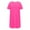 Pink, variant on Kaemgyyd Zip up Robes for Women Summer Short Sleeves Crew Neck Solid Short Bathrobes Lightweight Soft Nightgown with Pockets