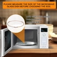 thumbnail image 3 of Microwave Turntable Ring, 8.74in Microwave Roller Ring Replacement with Rotating Core Glass Plate Tray Support Holder for Smooth Heating, 3 of 7