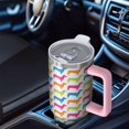 thumbnail image 6 of OBREWU Colorful Funny Dachshund Tumbler with Handle and Lid,Colorful Funny Dachshund 40oz Double Wall Vacuum Insulated Tumbler,Cups Gift for Women and Men, 6 of 7