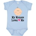 thumbnail image 3 of Inktastic Me Memere Loves Me Grandchild Girls Baby Bodysuit, 3 of 5