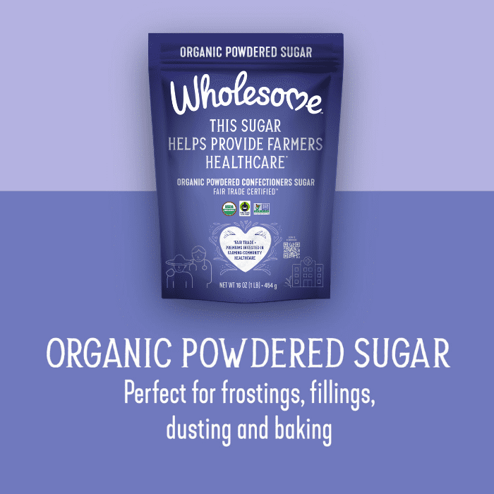 Wholesome Sweeteners Organic Powdered Sugar, 16 Ounce, 4-Pack