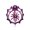 Purple, variant on Spider in Web Sparkle 14G Colorline Steel Reverse Top-Down Belly Button Ring, Purple