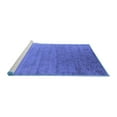 thumbnail image 2 of Ahgly Company Machine Washable Indoor Rectangle Oriental Blue Industrial Area Rugs, 6' x 9', 2 of 4
