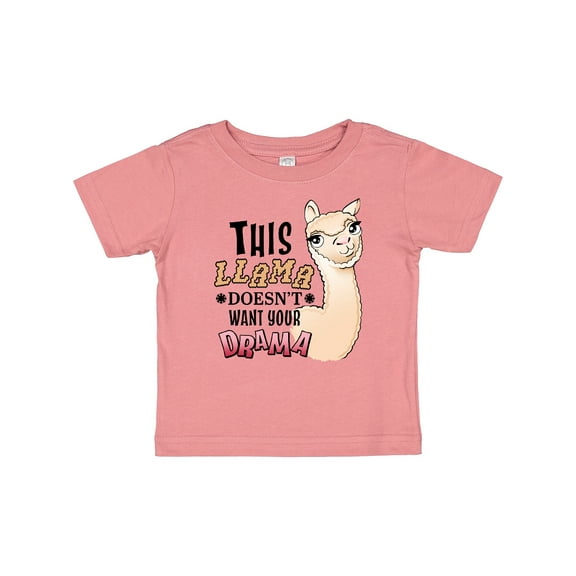 Inktastic This Llama Doesn't Want Your Drama cute llama Boys or Girls Baby T-Shirt