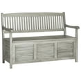 thumbnail image 3 of Safavieh Brisbane Indoor/Outdoor Modern Storage Bench, 3 of 8