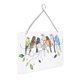 thumbnail image 4 of Birds On A Wire Ornament Glass Window Panel Suncatcher Hangings with Chain Gift for Bird LoversRectangular Plate 20x12.5cm, 4 of 5