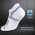 thumbnail image 3 of CAILDANL Mens Athletic Ankle Socks Moisture Wicking Cushion Running Low Cut Sock 6 Pack, 3 of 7