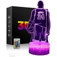 thumbnail image 1 of LED Basketball Player Night Light, 3D Illusion Lamp Basketball Player Gift Lights, 1 of 6