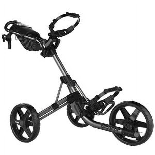 Clicgear Model 4.0 Golf Push Cart, 3-Wheel Foldable Walking Golf Cart (Silver)