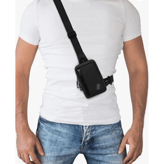 Small Crossbody Bag for Men Women Mini Sling Bag Travel Running Phone Daypack Cross Body Shoulder Bags with Keyholder