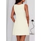 thumbnail image 2 of Vestido PRETTYGARDEN Formal Corto para Mujer Verano 2025 Beige, 2 of 8
